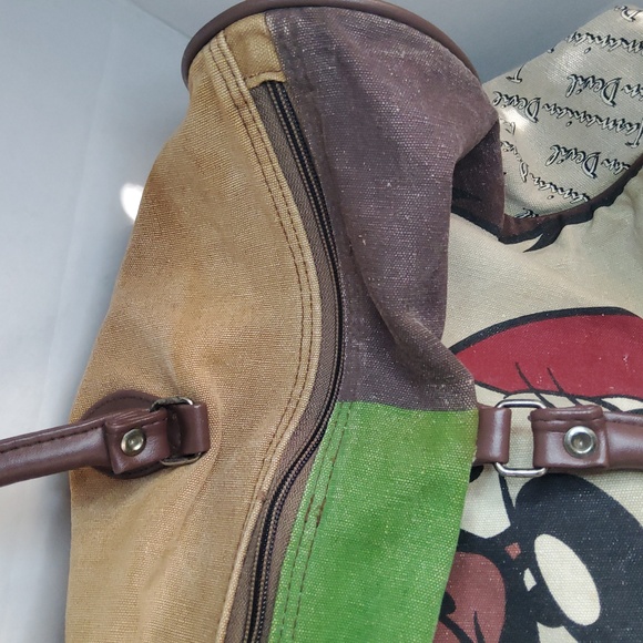 Vintage LOONEY TUNES 1993 duffel bag Tasmanian Devil - Picture 4 of 12